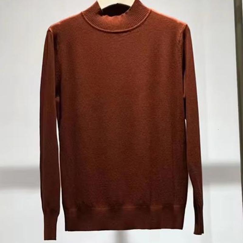 Womens Cashmere Knitted Basics Pullovers Classic Long Sleeve High Collar Bottoming Shirts High Quality Designer Luxury Leisure Autumn New N1106
