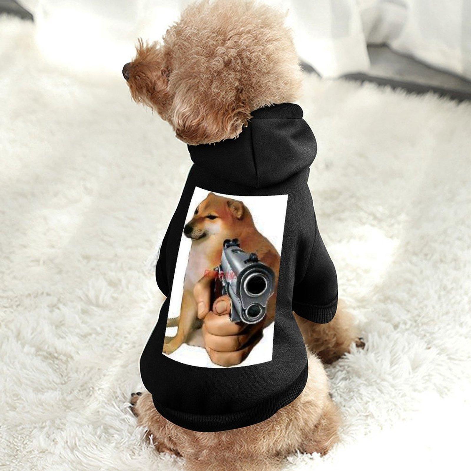 Fashion Design Cat and Dog Sweatshirt Hoodie Hip Hop Trends Pet Hoodie Black Fine Fabrics Cool Design Pet Pullover Hoodie