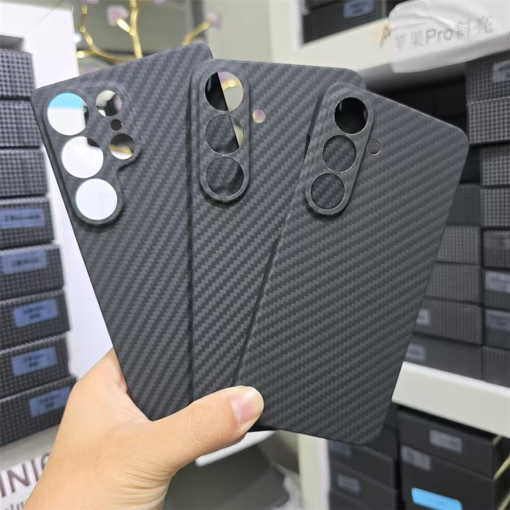 Genuine Carbon Fiber Aramid Slim Case For Samsung Galaxy S25 S25+ S25 Ultra Matte Armor Back Cover