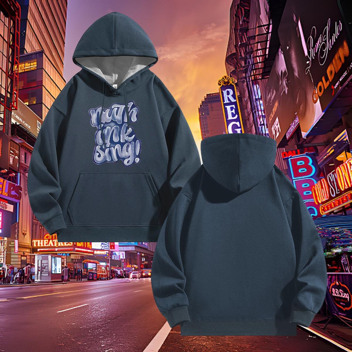 Classic Casual Men's Hooded Sweatshirt Breathable Soft Popular Hoodie Pullover DIY Tops Hoodie Daily Wear Tech Fleece