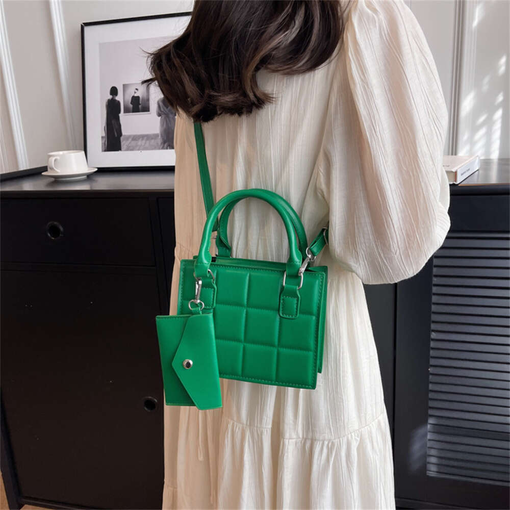 Designer Bag Winter Shoulder Bags For Women Fashion Plaid Pattern PU Leather Crossobdy Bags Black Tote Handbags Phone Bag Small Square Bag handbag