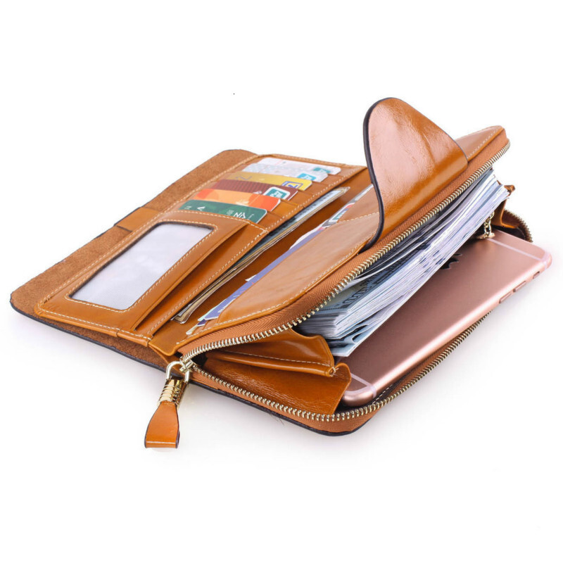 New Fashion Designer Wallet Leather Long Wallet Phone Pocket Card Bag