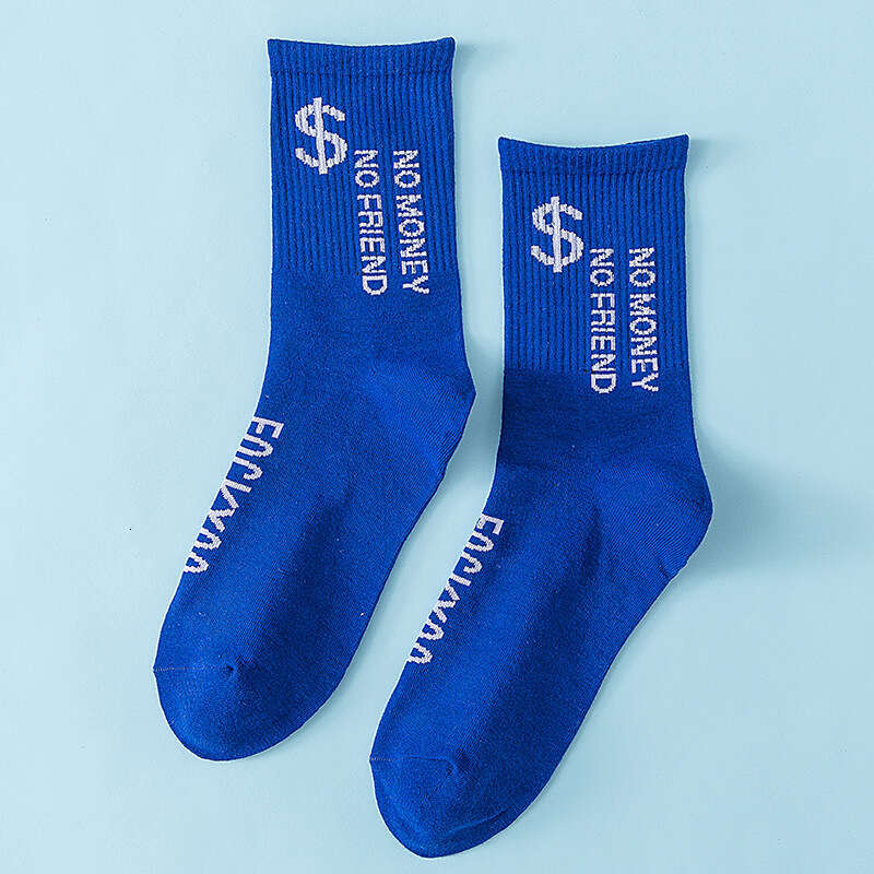 shanshi men socks Street hip-hop trend autumn and winter mid tube breathable trendy men's cotton socks