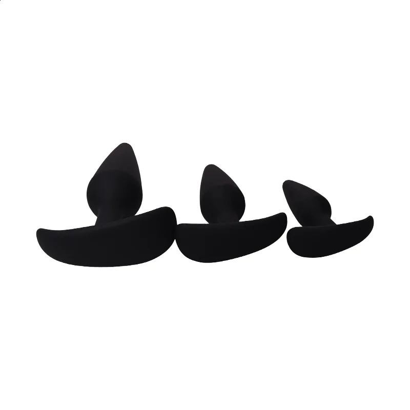 Prostate Massager 3 Different Size Silicone Plugs Anal Butt Plug Dilation Trainer Adult Games Sex Toys For Men Women 241105