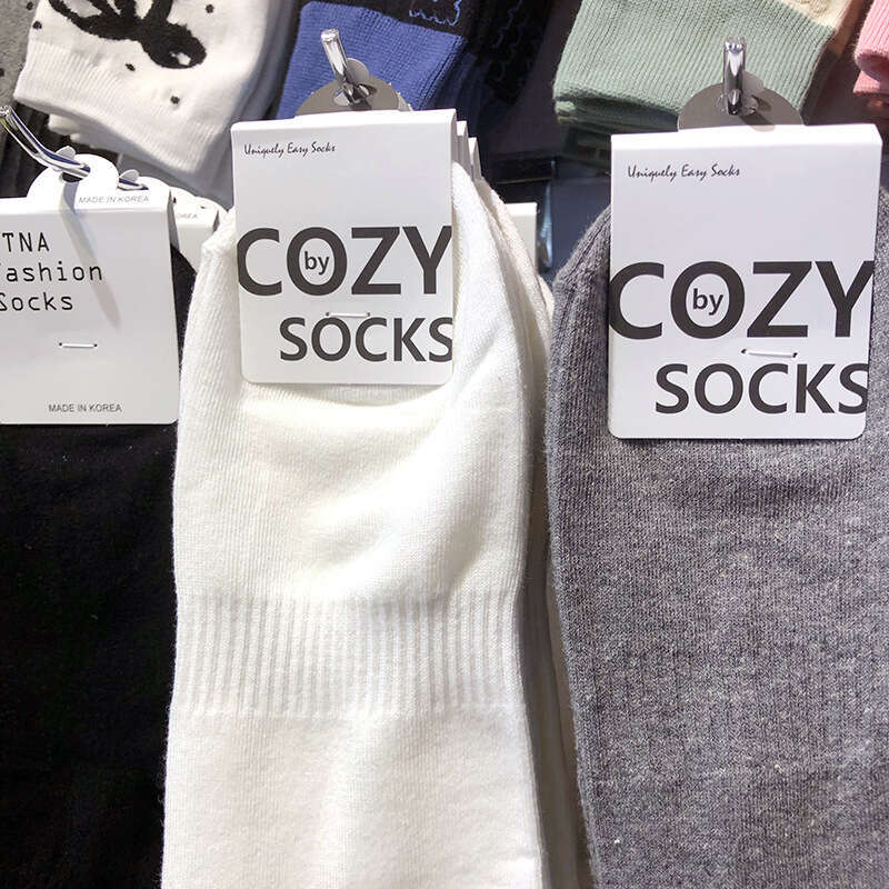 shanshi men socks Korean Autumn New Hip Hop Sports Trend Men's COZY East Gate Middle Tube Letter Long Cotton Socks