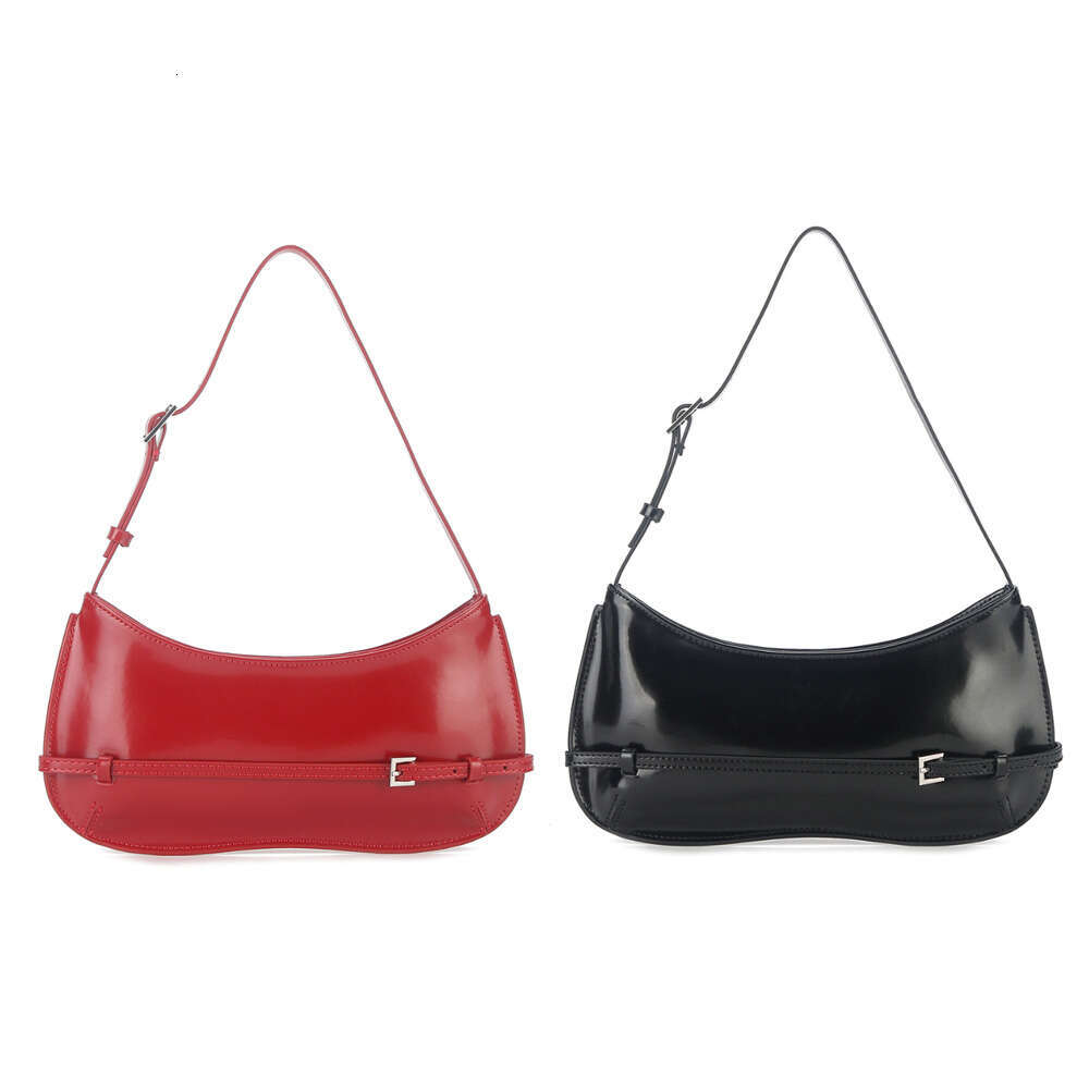 Designer Bag 1Pc French Niche Design Cowhide Shoulder Handbag Women's High-End Party Red Wedding Bag Fashion Handheld Underarm Baguette Bag handb