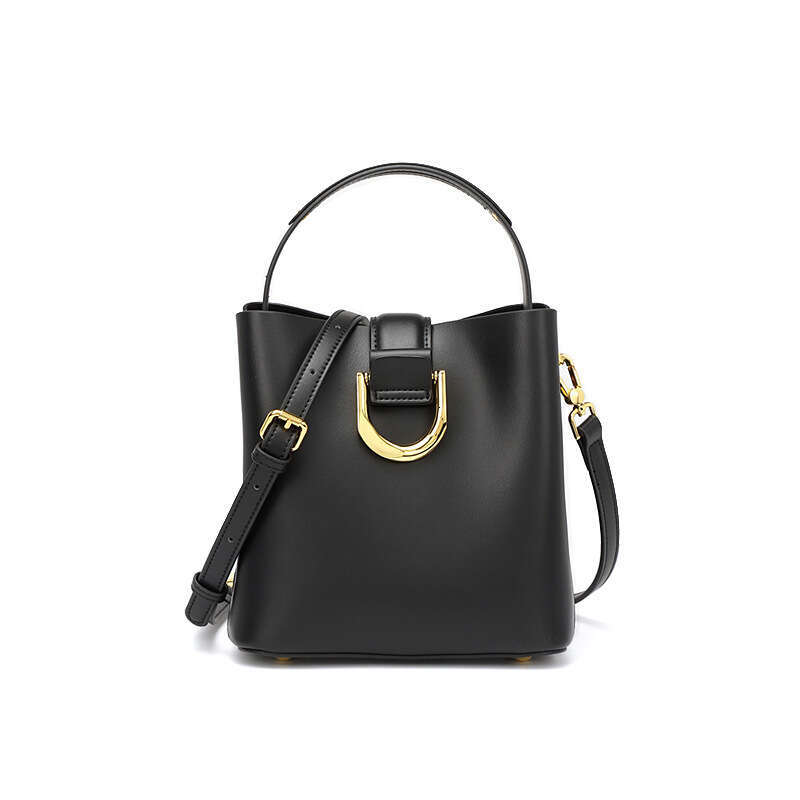 Designer Bag 100% Genuine Leather Women's Bucket Bag 2024 New Fashion Large Capacity Commuter Handbag Shoulder Crossbody Bag For Women