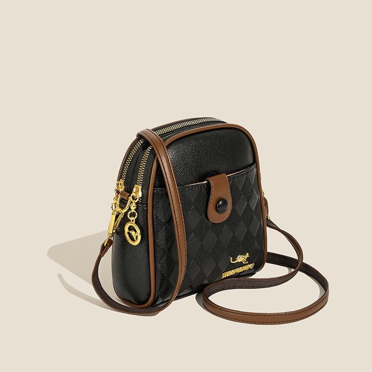 Designer's new women's fashionable single shoulder multi-layer large capacity crossbody bag fashion bag
