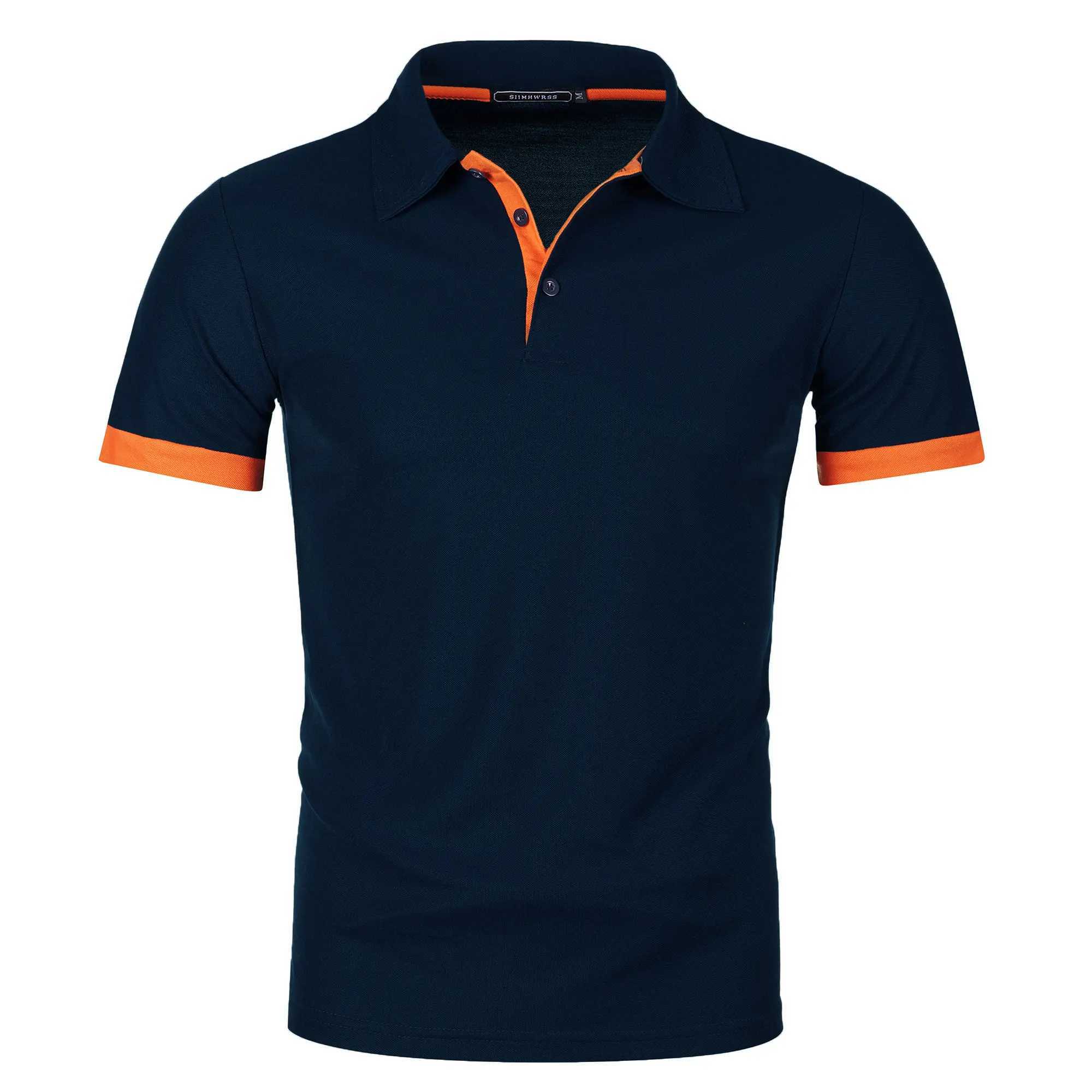Mens short sleeves match the color of mens lapel sleeves W241104