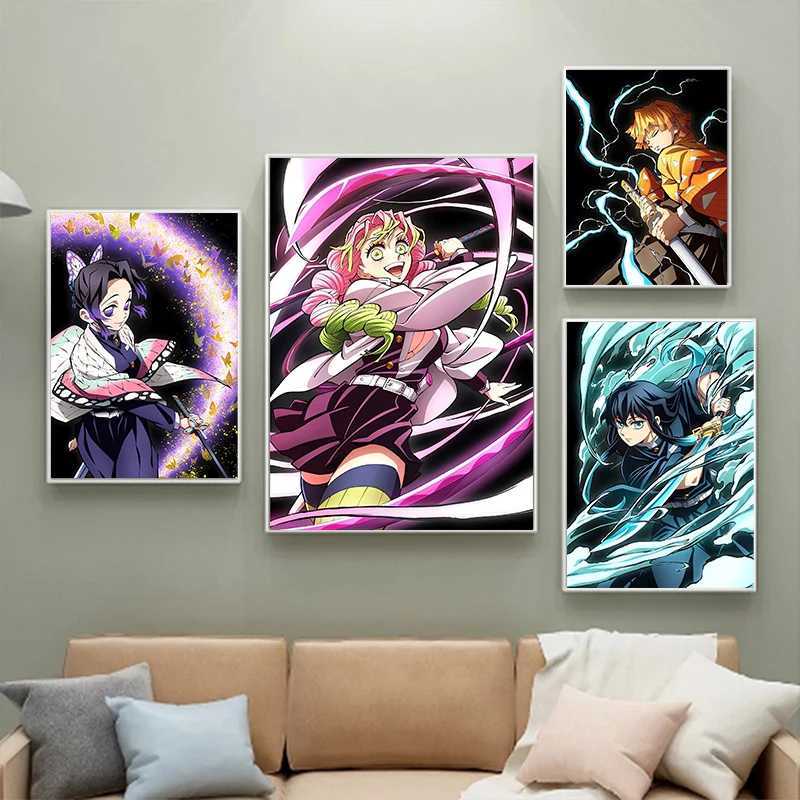 Japanese Anime Demon ayer Wall Art Poster Nezuko And Tanjiro Home Decor Prints Living Room Bedroom Canvas Painting ral GiftsXJ241104