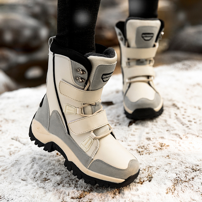 2024 Hot Trend Winter Women's Snow Boots Thickened Non-slip Super Warm Plush Women Hiking Boot Waterproof Female Mid Ankle Boot