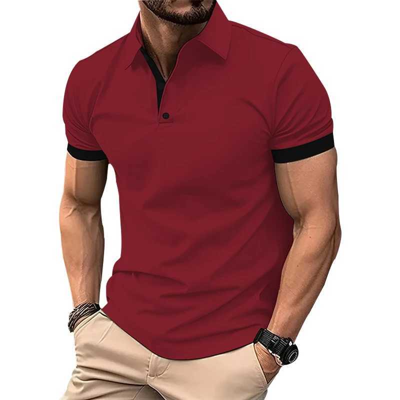 Mens summer short sleeved slip fashionable casual collar shirt. W241104
