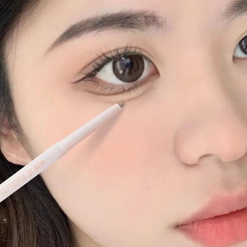 Liquid Eyeliner Lying Silkworm Pen Matte Shadow Crease Brightening Quick-dry Tea Brown Pen Glitter Cute Eye Bags Aegyo-sal 241104