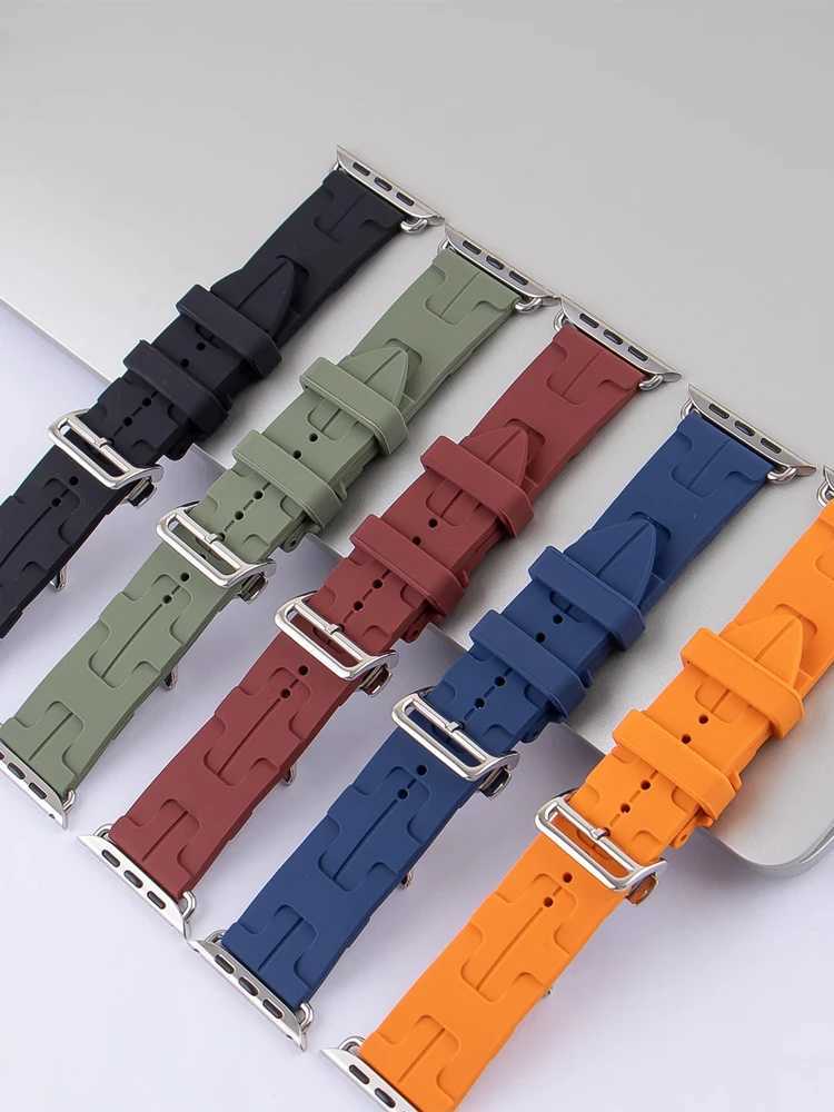 Watch Bands New Kilim Single Tour Band for Apple Watt Band 44mm 40mm 49mm 45mm 41mm Sile brelet iwat Series 9 se 3 8 ultra 2 band J241105