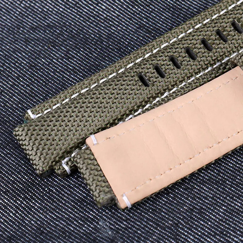 Nylon leather strap for TIMEX T2N720721 TW2T7650076300 series sports nylon watch with 2416mm raised mouth 241105
