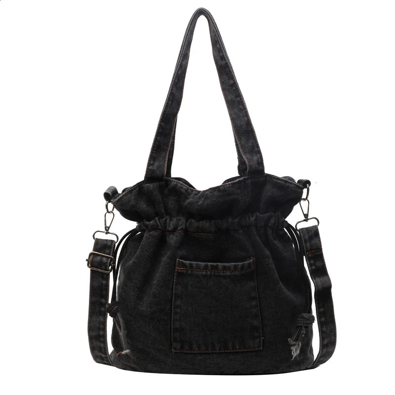 Denim stitched womens shoulder bag for sale high-quality solid composite bag buckle Bolsas Femininas 241105