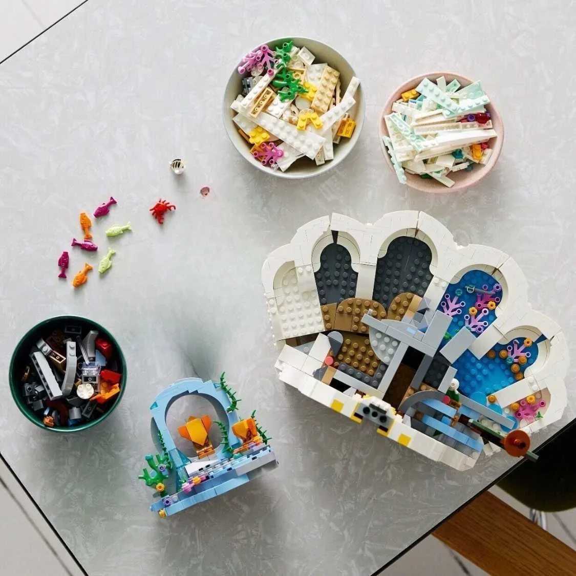 Blocks Blocks The Mermaid Princess Royal Clamshell 43225 Collectible Adult Building Blocks Set Moc Bricks Toys For Girls Adults Christmas GiftY2411053