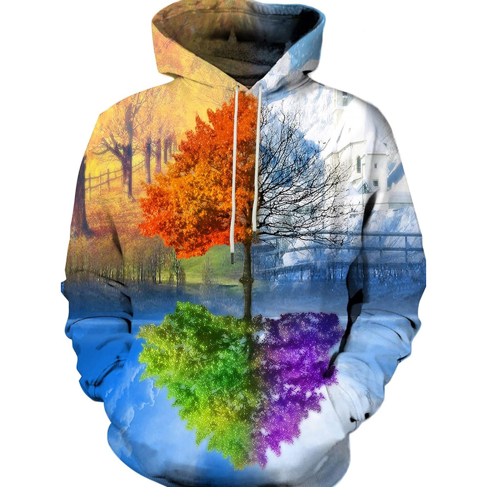 Hoodie for Mens Womens Neutral 3D printed hooded sweatshirt with space cover design, suitable for both men and women Graphic Fashionable, cool, and wa