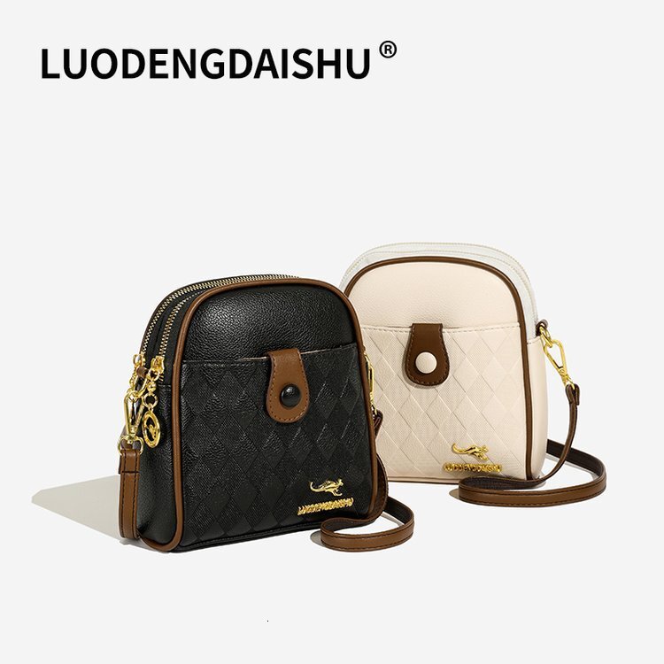 Designer's new women's fashionable single shoulder multi-layer large capacity crossbody bag fashion bag