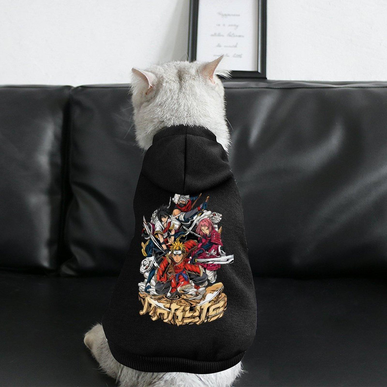 Wholesale Dog Hooded Sweatshirt Breathable Long Sleeve Everyday Outdoor Pet Hoodie Cartoon Print Warm Brand Top Pullover Hoodie