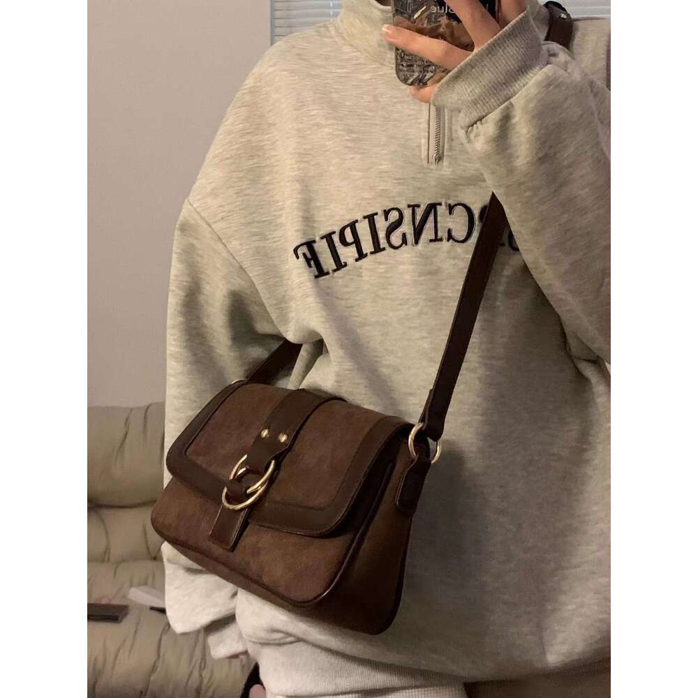 Designer Bag JIAERDI Vintage Brown Handbags Women Spring Casual Designer Luxury Bag Ladies Large Capacity Harajuku Aesthetic Bolso Mujer handbag