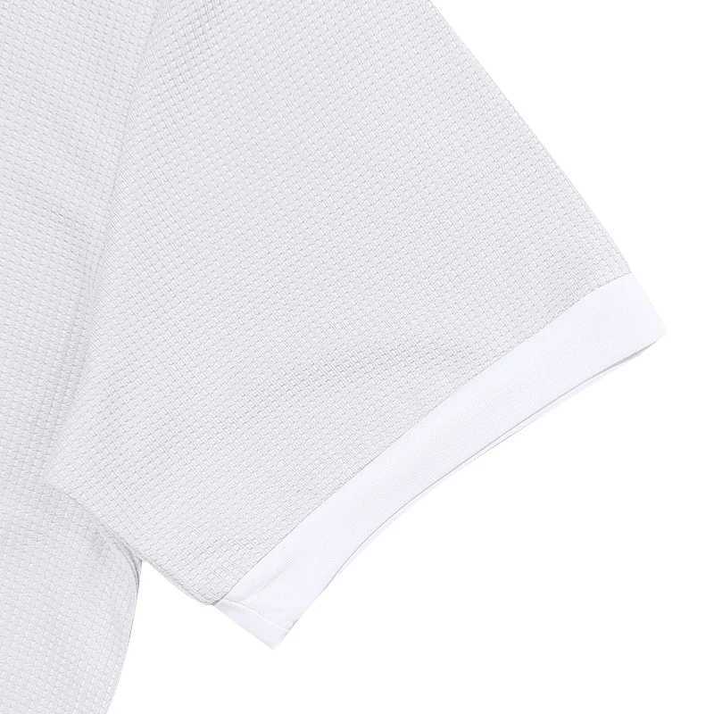 Summer mens business shirt Wfle lapel button T-shirt slim fit suitable for daily wear W241104