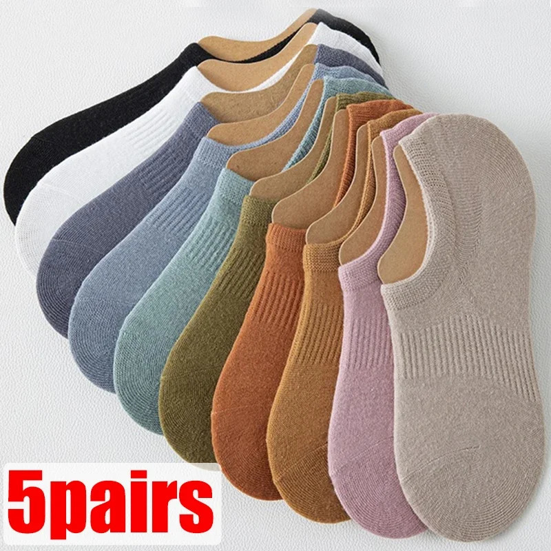 Womens invisible boat socks summer silicone blinds ankle low womens cotton display breathable calcium 241104