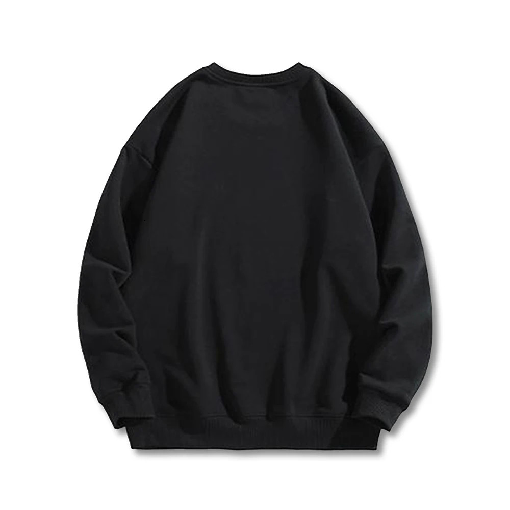 Men Oversized Pullover Fashion Solid Color Sweatshirt Men O Neck Long Sleeve Casual Sweatshirt Street Sportswear 241104