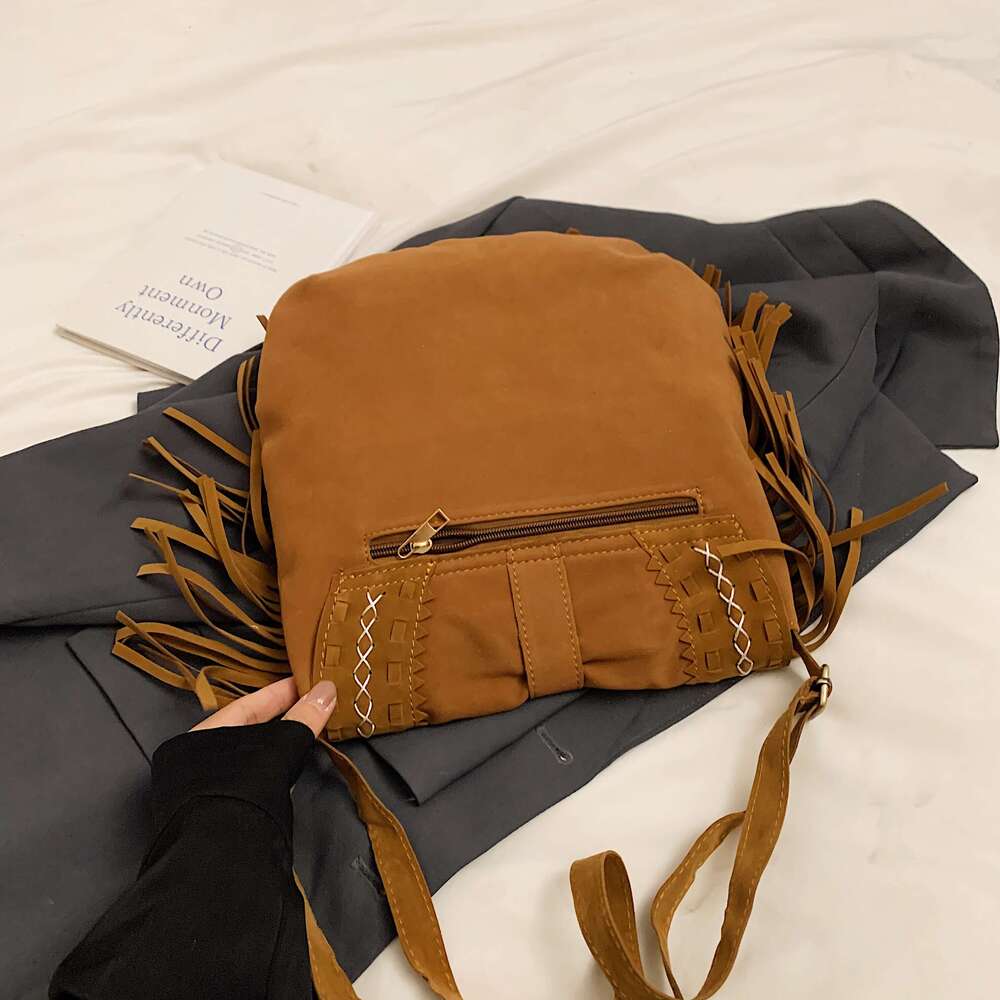 Designer Bag Tassel Bag Retro Western Cowboy Saddle Bag Minority Ethnic Style Crossbody Bag Women Travel Vacation Leisure Saddle bag