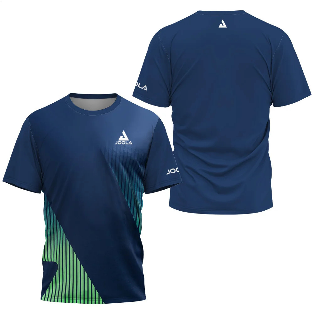 2024 mens summer Table tennis monogram print Mens badminton Tennis Quick dry short sleeve Tops sports Tshirt 241105