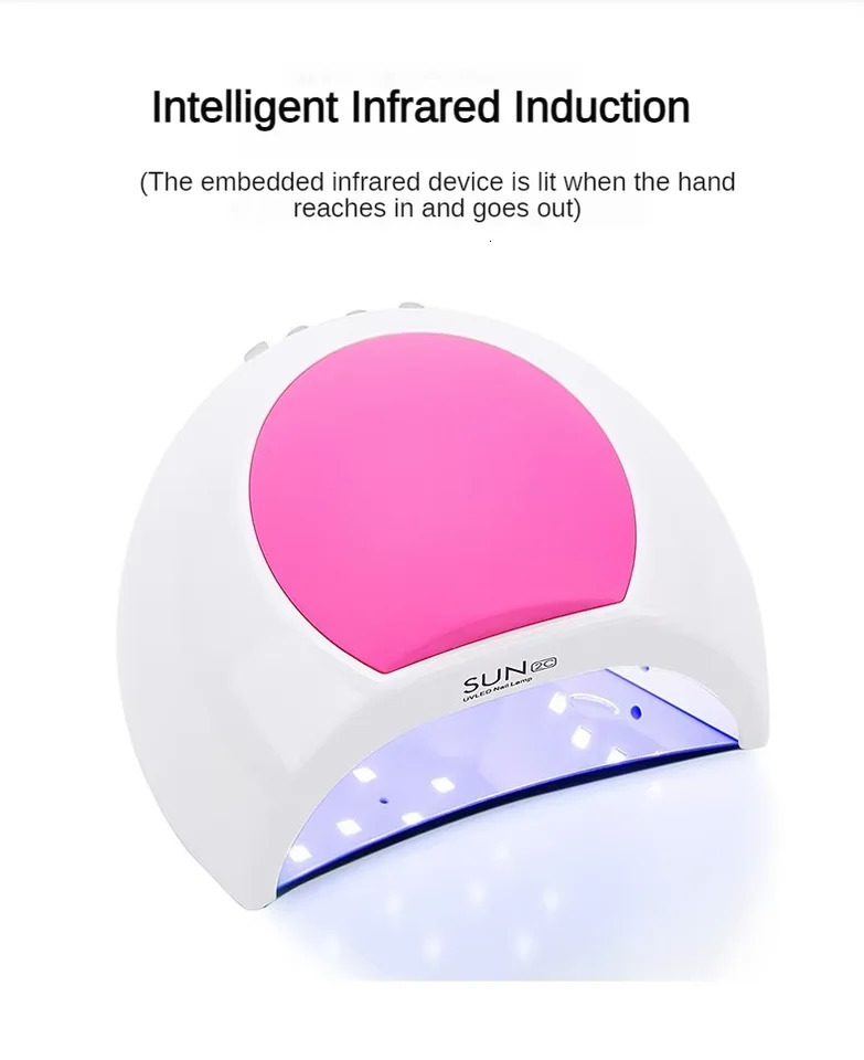 Sun2C UV Nail Lamp 48W Gel Polish Dryer Pedicure Light Manicure Lamp Nail Art Gel Dryer Machine Nail LED Lamp Not Black Handed 241104