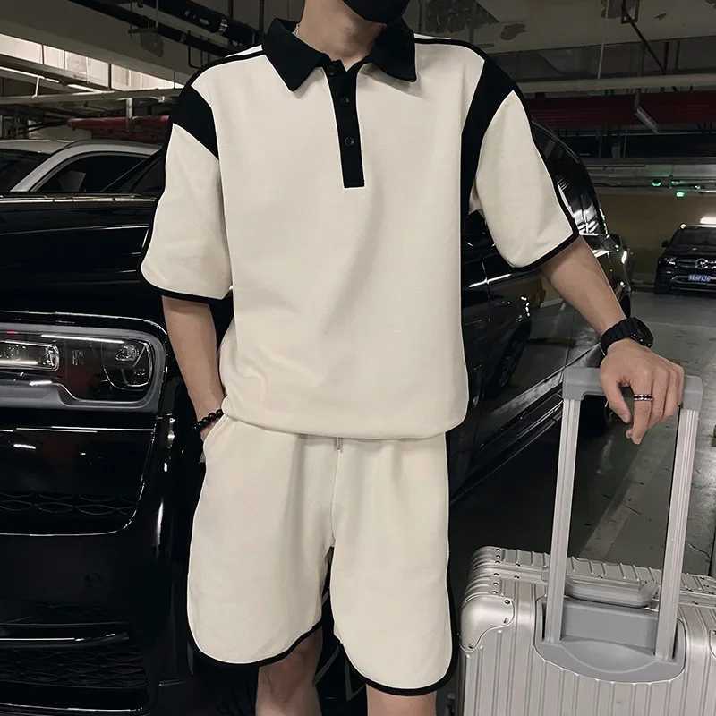 Casual mens sportswear summer slimming style 2024 new arrivals shirt Slves shorts two-piece fashionable set W241104