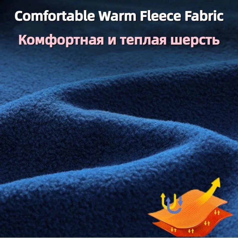 9XL Winter Polar Fleece Jacket Men Casual Thermal Clothing Coats Outdoor Warm Full Zipper Hiking Windbreaker 241105