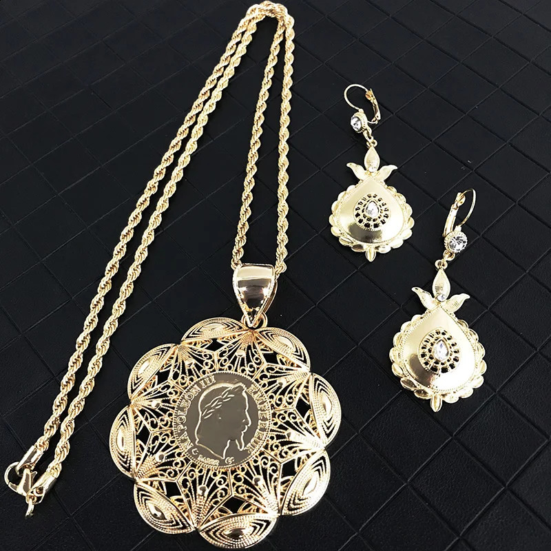 Fashion hip hop pendant zinc alloy metal portrait coin necklace Mens crisscross couple necklace womens jewelry with free shipp 241105