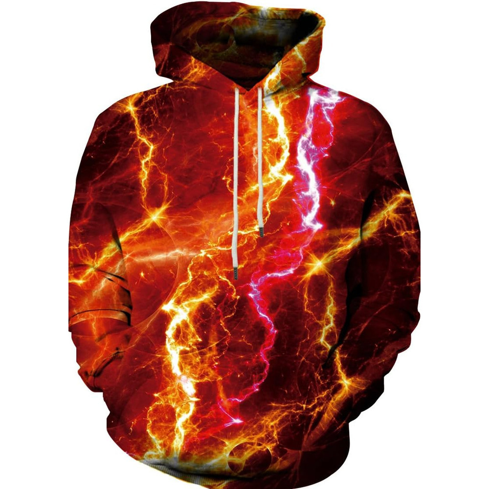 Hoodie for Mens Unisex Colorful Graphic Hoodies 3D Print Cool Sweatshirt Cool Design with Pocket for Men and Women Graphic cool Fashionable