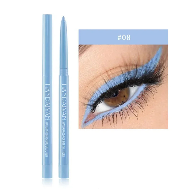 20 Color Waterproof Pearlescent Matte Eyeliner Not Easy To Smudge Eyeliner Pen Rotatable Eyeliner Long Lasting Eye Cosmetic 241104
