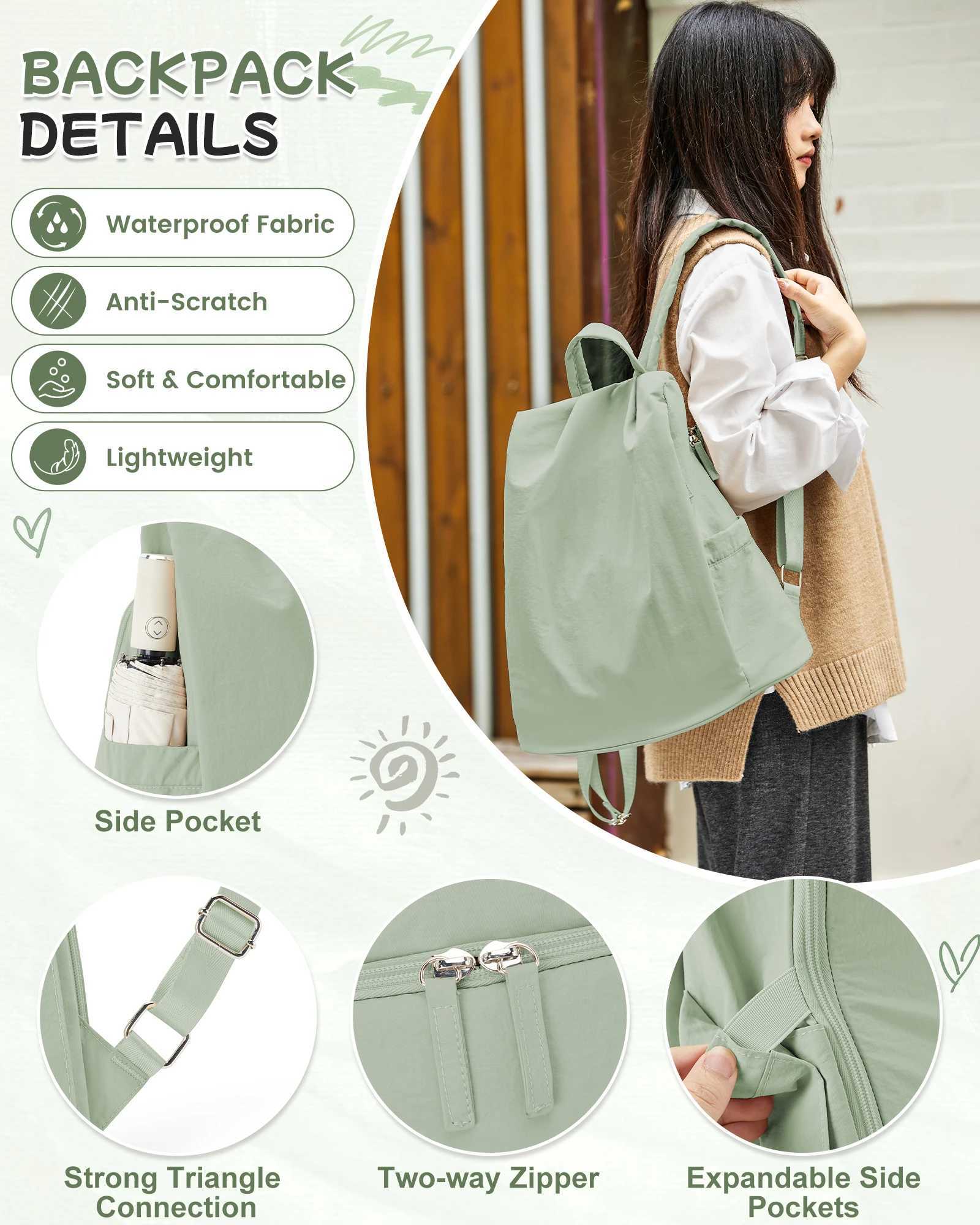 CMM Backpack for Women Simple Modern Backpack Lightweight Work Sac Femme Anti Theft Travel 241105