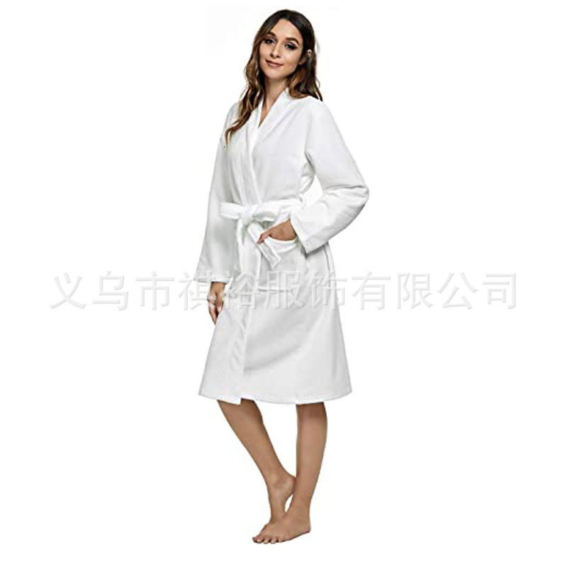 New designer long women's flannel pajamas, straight tube thick pajamas, home clothes, bathrobes