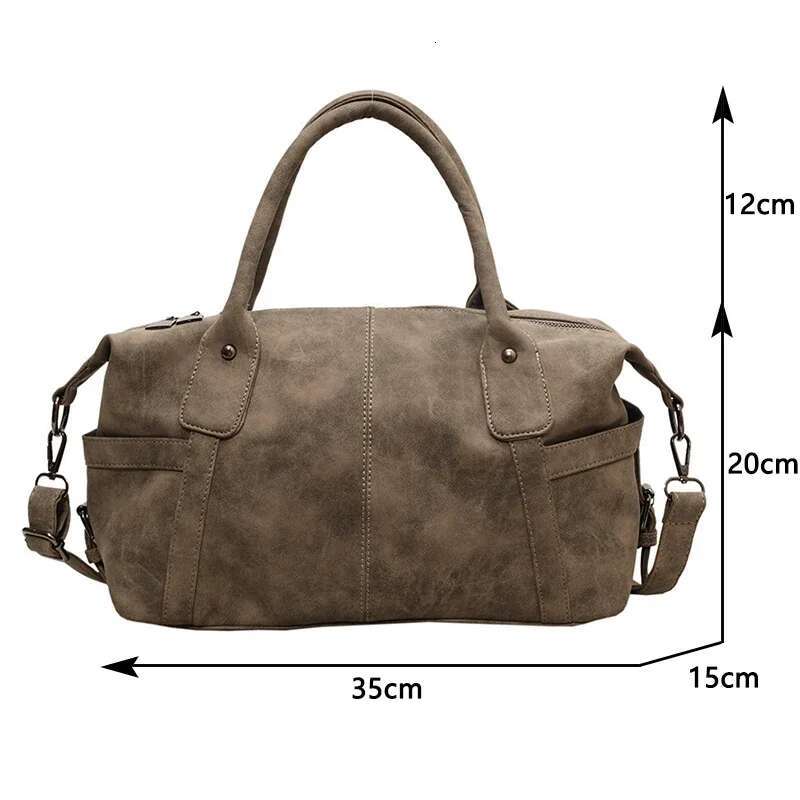 Retro Design PU Leather Shoulder Bags for Women 2025 Korean Fashion High Capacity Armpit Female Crossbody Bag Tote Handbags