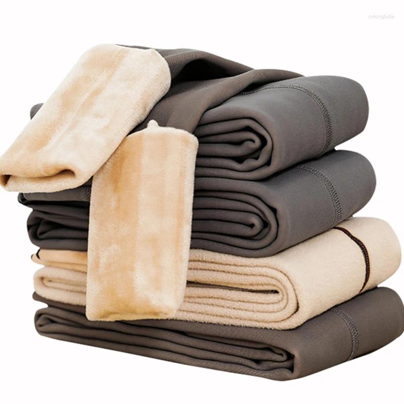 Women Socks Winter Warm Velvet Leggings Women's Thermal Pants Polar Pantyhose Sock Lined Tights Skin Effect High Waist Wool