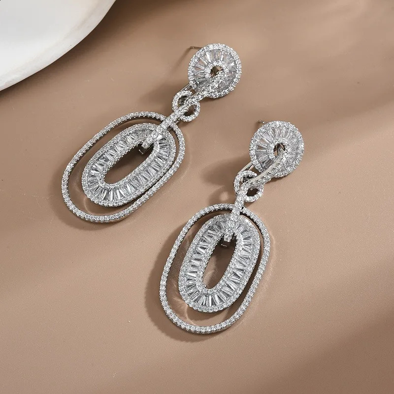 Original Trendy Earrings Fashion Oval Pendant Earrings Bohemia Women Sexy Girls Party Daily Jewelry 241105