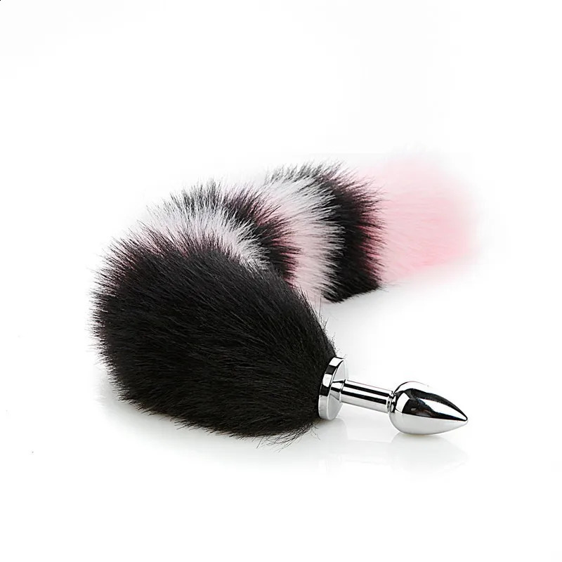 Anal Plug Fox Tail Faux Fur Couple Sex Toys Role Play Sexy Flirt for Gay Men Adult Shop 241105