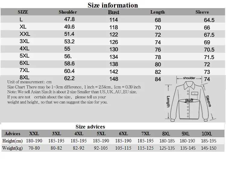 New Arrival New Brand Mens Casual Jacket Large Size Men ot Bber Jacket M Plus Size XXXXL 6XL 7XL 8XL Overcoat Z241104