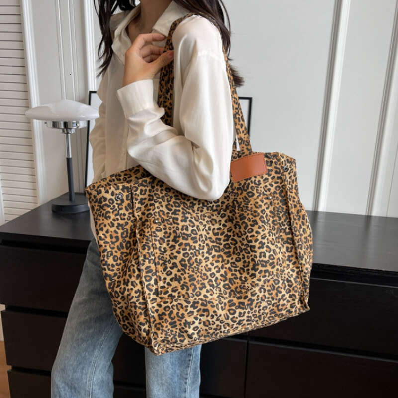 Designer Bag Leopard Design 2024 Korean Fashion Shopper Big Shopping Bags For Women Handbag Lady Shoulder Bag Large Capacity Bag Girl Handbag