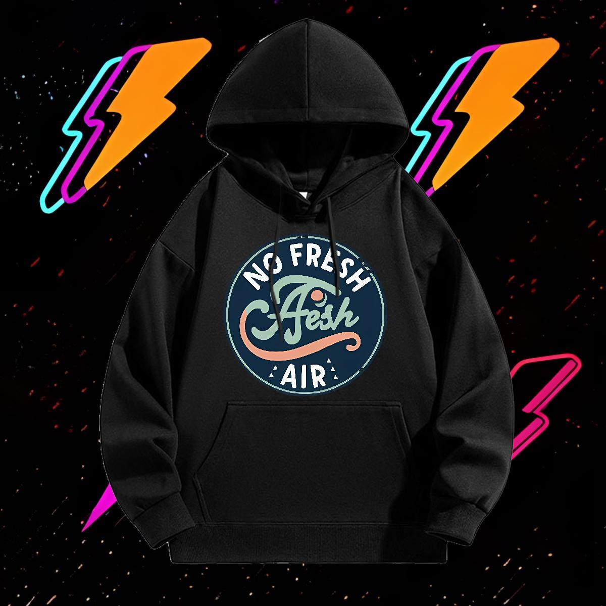 Wholesale Hoodie for Men Breathable Long Sleeve Comfortable Men's Hooded Sweatshirt Black Oversized Top Pullover Hoodie Street Wear 350g Cotton