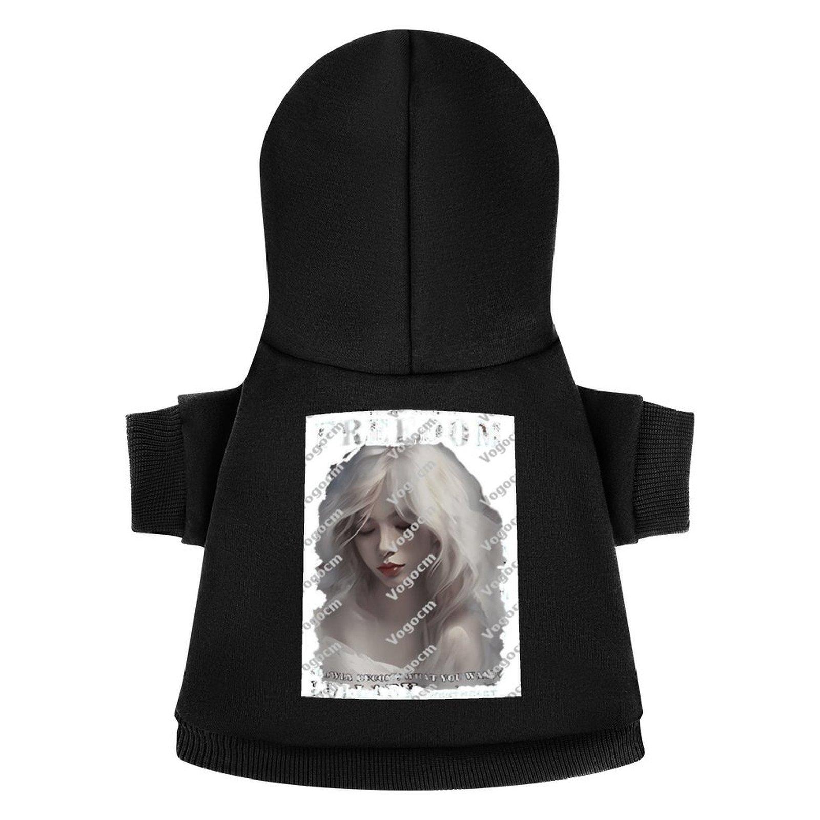Brand Dog Hooded Sweatshirt Breathable Athletics Hoodie for Pet Anime Print Anti-linting Comfortable Wear