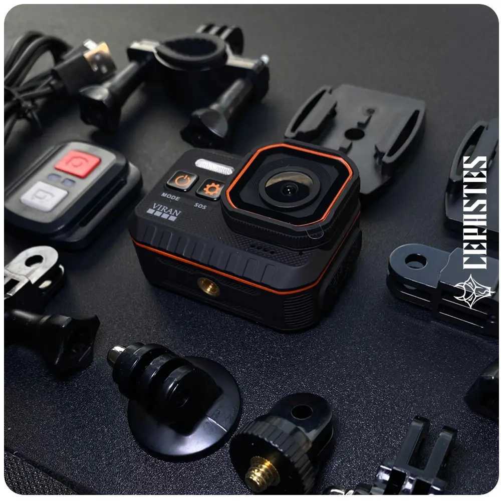 High Quality CERASTES action camera 4K60FPS with remote control Sn waterproof motion camera driver recorder motion camera helmet action camera O241104