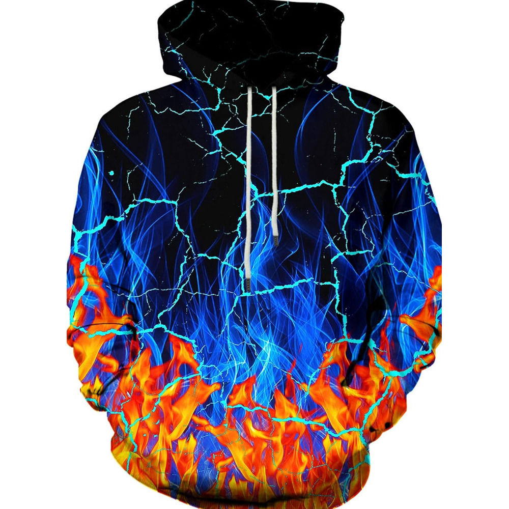 Hoodie for Mens Womens Unisex Graphic Print Hoodies 3D Colorful Novelty Design with Pocket Graphic Hoodies sweatshirt Fashionable, cool, and warm