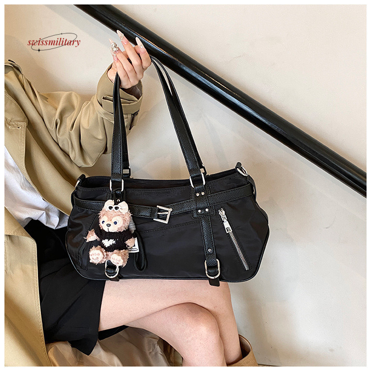 Sweet and Cool Hot Girl Motorcycle Women's Same Style Street Underarm Minimally Charming Cute Large Capacity Shoulder Bag #41 swissmilitary