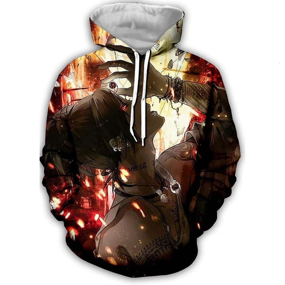 Hoodie for Mens Womens 3D Print Pullover Hoodie Comfortable Anime Character Merch With Kangaroo Pockets For Unisex Adult Graphic Fashionable, cool, an